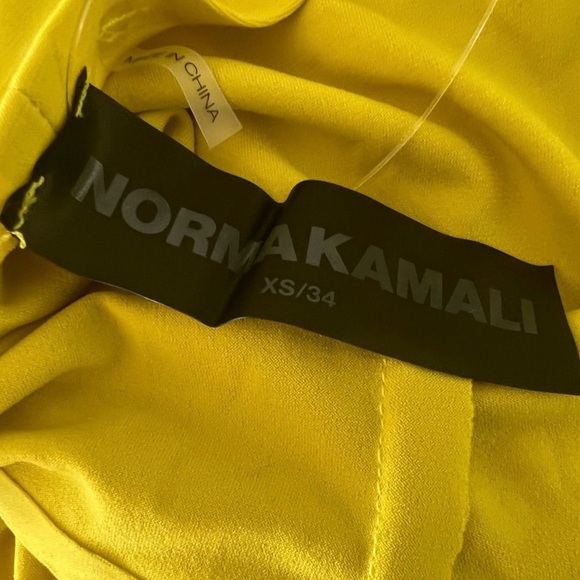 Norma Kamali halter turtle size slit gown in spring - Picture 6 of 8